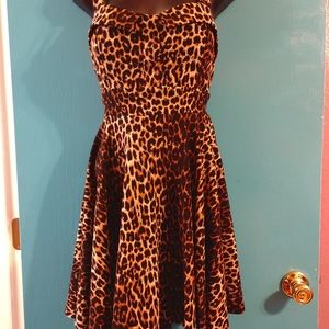Leopard Print Swing Dress